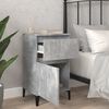 vidaXL Bedside Cabinet Set of 2 Concrete grey Engineered wood, metal