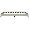 vidaXL Bed Frame Light Gray Velvet, Engineered wood, Plywood Queen