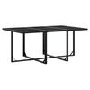 vidaXL Garden Dining Set Black