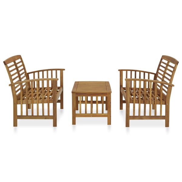 vidaXL Garden Lounge Set Acacia Solid acacia wood Medium Durable