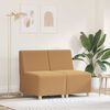 vidaXL Modular Sofa Unit Armless 2 pcs Beige 21.65 x 29.13 x 32.28 in