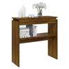 vidaXL Console Table Brown Oak Engineered Wood Medium Console Table