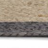 vidaXL Area Rug Brown and dark gray Jute 82.7 inches Diameter