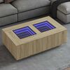 vidaXL Coffee Table Sonoma oak Engineered wood 45.7 x 27.2 x 15.7 in