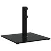 vidaXL Umbrella Base Black Steel 37.5 lb Umbrella Base Square