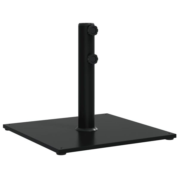 vidaXL Umbrella Base Black Steel 37.5 lb Umbrella Base Square