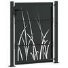 vidaXL Garden Gate 39.4x49.2" Corten Steel Grass Design