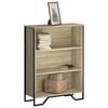 vidaXL Bookcase Sonoma oak Engineered wood Medium Bookcase Rectangular