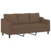 vidaXL Sofa Set Brown Fabric (100% polyester), metal, textilene, plywood