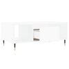 vidaXL Coffee Table White Engineered wood, Metal 35.4 x 19.7 x 14.4 in