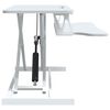 vidaXL Adjustable Workstation White Steel, Engineered wood Standard