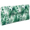 vidaXL Pallet Cushion Leaf Pattern Fabric (100% polyester)