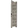 vidaXL Hand carved 4-Panel Room Divider Gray 63"x65" Solid Mango Wood