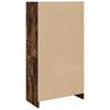 vidaXL Bookcase Smoked Oak Engineered Wood Medium Modern Bookshelves