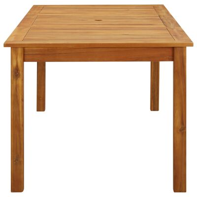 vidaXL Patio Table 78.7"x35.4"x29.1" Solid Acacia Wood