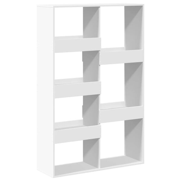 vidaXL Bookcase White Engineered wood 39.4x13.0x61.2 in Bookcase