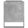 vidaXL Record Cabinet Concrete Grey Engineered wood, iron Medium
