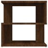 vidaXL Side Table Brown Oak Engineered Wood Small Side Table Square