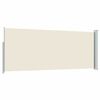 vidaXL Side Awning Cream Polyester with PU coating 47.2 x 118.1 in
