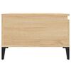 vidaXL Coffee Table Sonoma oak Engineered wood, Metal Coffee Table
