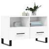 vidaXL TV Cabinet White Engineered Wood Medium TV Cabinet Rectangular