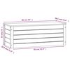 vidaXL Storage Box Pine Solid pine wood Medium Storage Box Rectangular