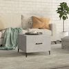 vidaXL Coffee Table Concrete Grey Engineered Wood, Metal