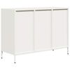 vidaXL Sideboard White Cold-rolled steel Medium Sideboard Rectangular