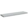 vidaXL Wall Shelf Set of 4 Concrete grey Honeycomb MDF, metal