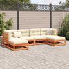 vidaXL Outdoor Sofa Set Wax brown Solid pine wood Large Modular