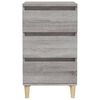 vidaXL Bedside Cabinet Grey sonoma Engineered wood Medium