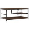 vidaXL Coffee Table Brown Oak Engineered wood, metal Coffee Table