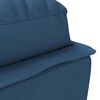 vidaXL Chaise Lounge Blue Fabric (100% polyester), Plywood, Chromed Steel