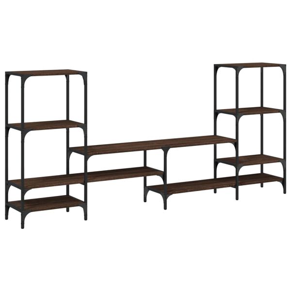 vidaXL TV Cabinet Brown Oak Engineered wood Large TV Cabinet