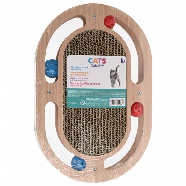 Pets Collection Cat Scratching Pad Natural MDF and cardboard