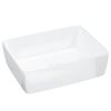 vidaXL Wash Basin White 18.9"x14.6"x5.1" Ceramic Rectangle
