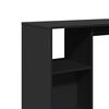 vidaXL Bar Table Black Engineered wood 48.8 x 18.1 x 40.7 in Bar Table