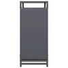 vidaXL Firewood Rack Anthracite 23.6x11.0x25.6" Cold-rolled steel