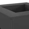 vidaXL Fire Pit Black 23.62 x 23.62 x 11.81 in Steel