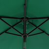 vidaXL Garden Parasol Green Polyester, Steel Large Tiltable