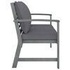 vidaXL Garden Bench Grey Solid Acacia wood 47.2 in Garden Bench
