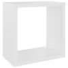 vidaXL Cube Shelf Set of 6 White Engineered wood Small Cube Shelf