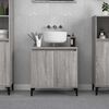 vidaXL Sink Cabinet Grey Sonoma Engineered wood 22.8x13.0x23.6 in