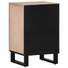 vidaXL Bathroom Cabinet Bleached Brown Solid Mango Wood, Steel Medium