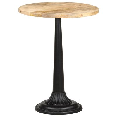 vidaXL Bistro Table Ø23.6"x29.9" Rough Mango Wood