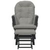 vidaXL Glider Chair With Stool Light grey