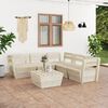 vidaXL Garden Lounge Set Natural Spruce Treated spruce wood Modular
