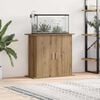 vidaXL Aquarium Stand Artisan Oak Engineered wood Medium Aquarium Stand