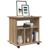 vidaXL Rolling Cabinet Artisan Oak Engineered Wood Medium