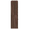 vidaXL Bookcase Brown Oak Engineered Wood Medium Doors Bookcase